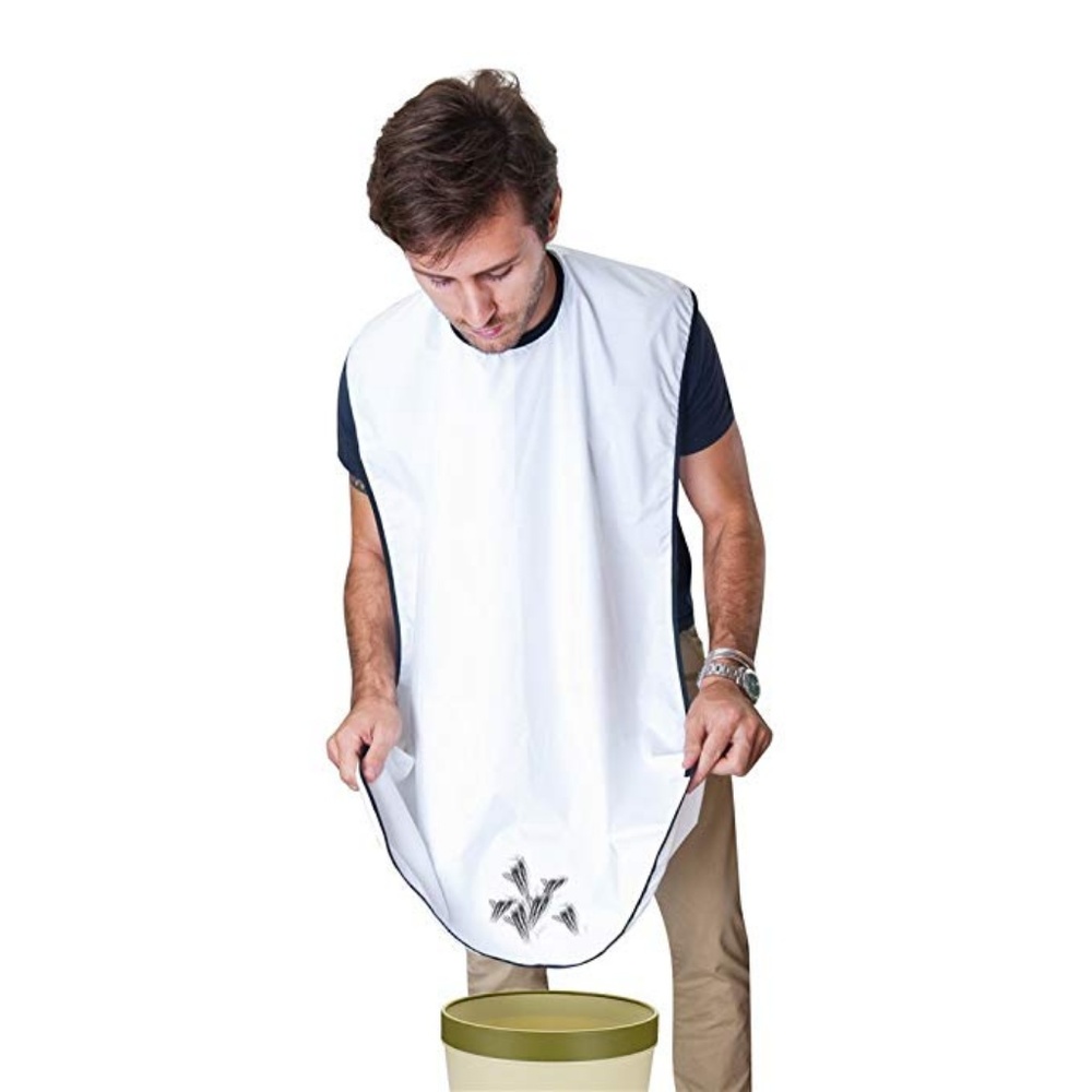 Beard Apron Hair Bib Catcher Shave Men Bathroom - Picture 2 of 6